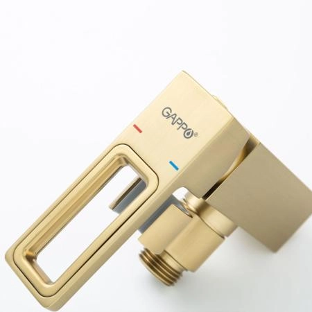 Гигиенический душ GAPPO G7217-13 со смесителем, золотой сатин