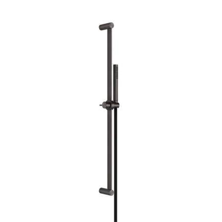 Gessi 316 Штанга в комплекте с душевой лейкой с легкой очисткой, шланг 1,50 м, цвет: brushed black metal pvd
