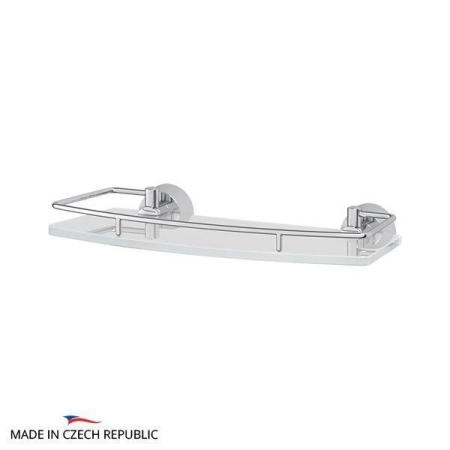 Полка с держателями FBS Vizovice VIZ 013 30 cm матовое стекло, хром