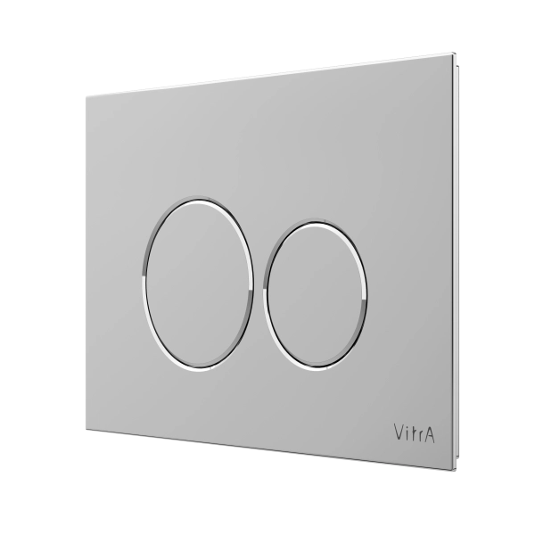 Кнопка смыва для инсталляции VitrA Origin  740-2480 глянцевая хром двойный смыв