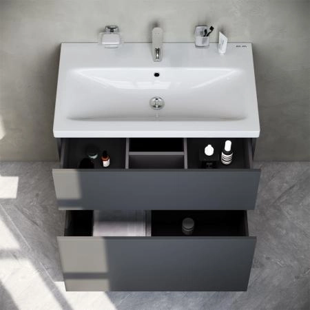 Тумба под раковину напольная AM.PM GEM M90FSX07522GM32 графит матовый