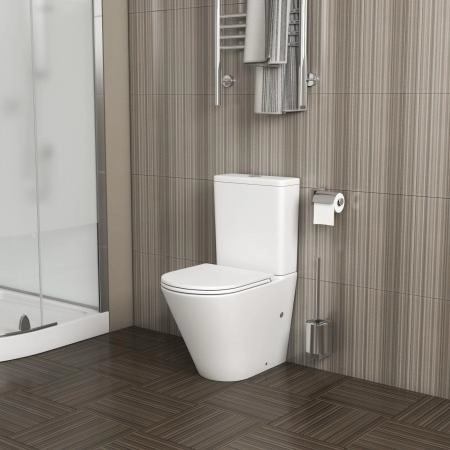 Унитаз Grossman GR-4450MS (605*380*825) напольный безободковый с тонкой крышкой, белый матовый