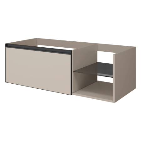 QUATRO 6 120см (80+40) тумба Boheme DAPHNE профиль ANTHRACITE 790-M6-120-D-A