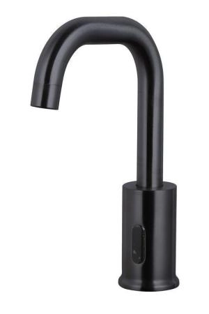 Электронный смеситель beWash Photocell BWAM1BS869 для раковины с поворотным изливом, черный, 220В/6В