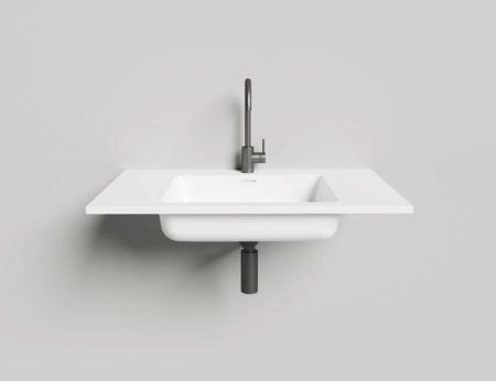 Раковина Salini ONDA 80 S-Stone матовая 80x50 1402201M столешница без отв.смесителя