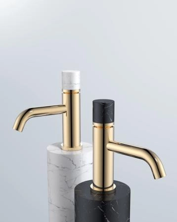 Смеситель STICK Boheme для умыв. выс. GOLD TOUCH CHROME_Комплект 122-GCR.2