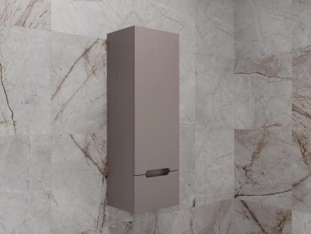 Колонна подвесная Style Line Матис 36 см, 1 ящик, тауп темный, PLUS, ЭМАЛЬ