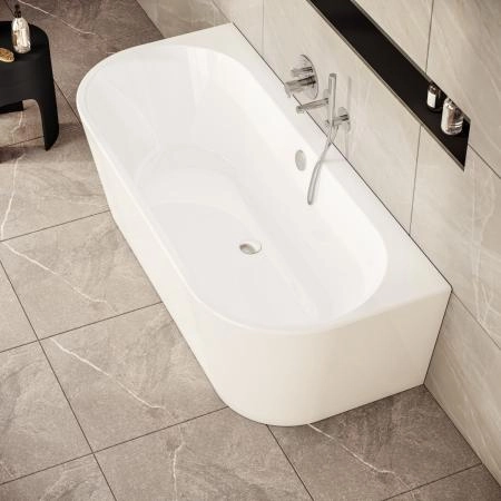 Ванна VitrA Geo 65420006000 180 x 80,5 см отдельностоящая акриловая прямоугольная белая