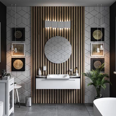 KERASAN Inka Project Раковина INKA 60x40x35,5 с 1 отверстием под смеситель,цвет белый