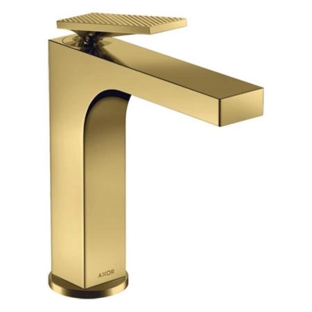 Axor Citterio Смеситель для раковины 160, на 1 отв., излив h: 16см, с текстурой, цвет: полированное золото
