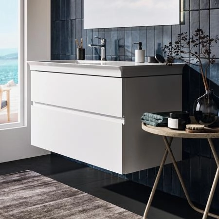 Ideal Standard Finesse Тумба с раковиной 100x50см, подвесная, SX, 2 ящика, 1 отв., цвет: белый матовый