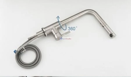 Смеситель для кухни Frap F60899 выдвижной излив сатин