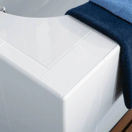 Villeroy&Boch Oberon Ванна встраиваемая 1800*800*470, к-т ножек, материал: Quaryl, цвет: альпийский белый