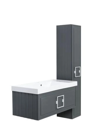 Пенал LA FENICE Cubo Grigio серый 30 FNC-05-CUB-G-30 серый матовый зелёный матовый