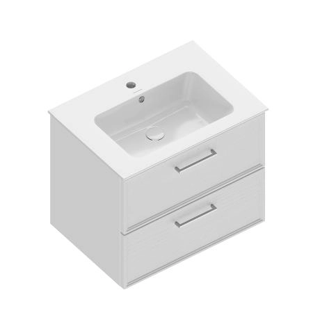 Тумба Kerama Marazzi PIANO CLASSIC ПИАНО КЛАССИК PIA.CL.65\WHT.M подвесная 65 см, 2 ящика, ясень белый матовый