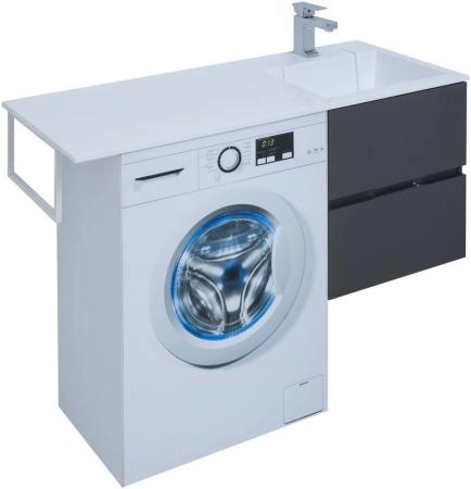 Тумба под раковину Aquanet Алвита 48 серый антрацит