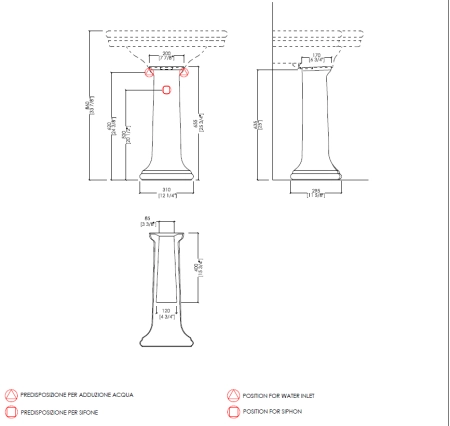 Devon New Etoile Раковина (70х53см) с 3 отверстием под смеситель, цвет: белый