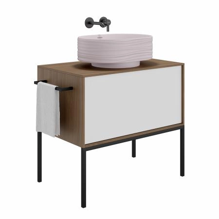 Тумба Kerama Marazzi ATOLLO АТОЛЛО AT.80\WHT.M напольная/подвесная с ящиком 80, белая матовая