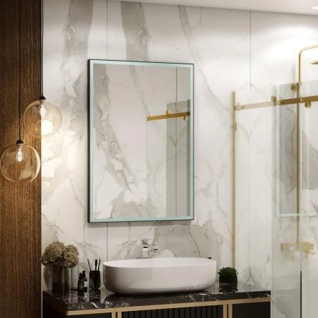 Зеркало Континент Frame black standart 700x1000 ЗЛП2616 с подсветкой