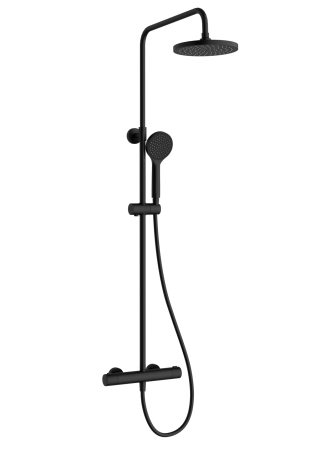 Душевая система VitrA Joy A4729836EXP с термостатическим смесителем и ручным душем матовая черная