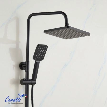 Душевая стойка Ceruttispa CLELIA RSMB, матовая черная