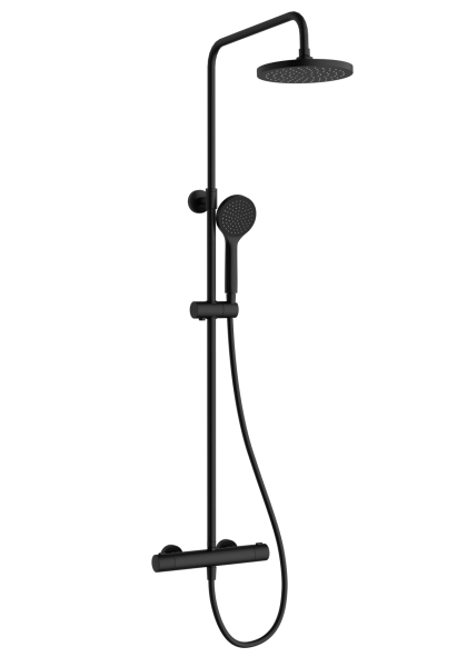Душевая система VitrA Joy A4729836EXP с термостатическим смесителем и ручным душем матовая черная