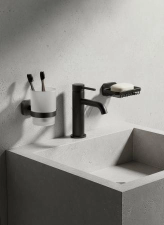 Мыльница с держателем WONZON & WOGHAND GRAFFITY, Темный графит (WW-9324)