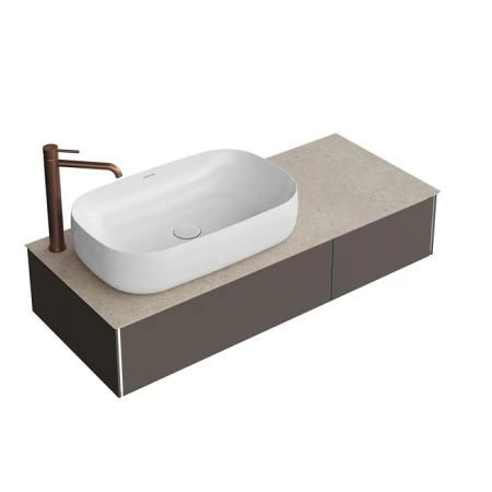 Тумба Kerama Marazzi MAGICA МАДЖИКА MA.120.2\EGR.M подвесная 120, 2 ящика, вечерний серый матовый