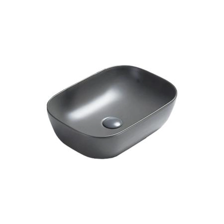 Раковина Vincea VBS-102MG, 455*325*135, накладная, цвет серый матовый фарфор