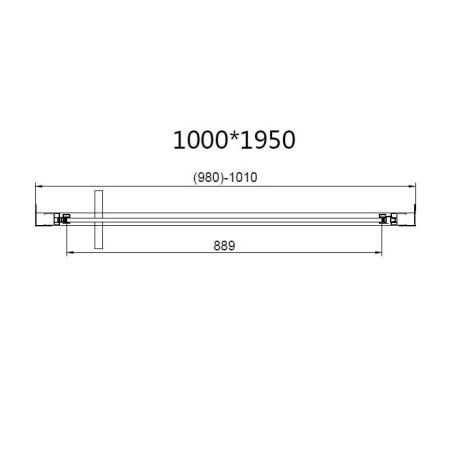 Душевой уголок Vincea Slim 8mm VSR-4SLP9010CL, 1000*900, хром, стекло прозрачное