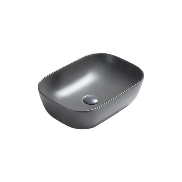 Раковина Vincea VBS-102MG, 455*325*135, накладная, цвет серый матовый фарфор