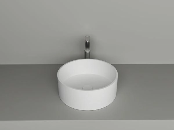 Раковина NT BAGNO NT412 Amaro 400x400 искусственный камень белый матовый