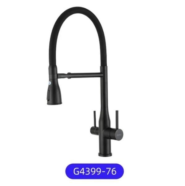 Смеситель Gappo G4399-76 для кухни фильтр д/питьевой воды черный