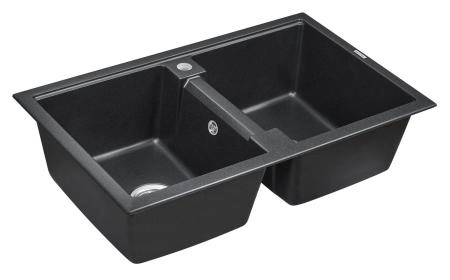 Кухонная мойка Paulmark ZWILLING PM238150-BL черный 810х500 кварцевая