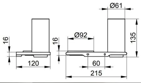 Двойной держатель со стаканом и мыльницей KEUCO Edition 400 11556019000 Матовый/прозрачный/хром