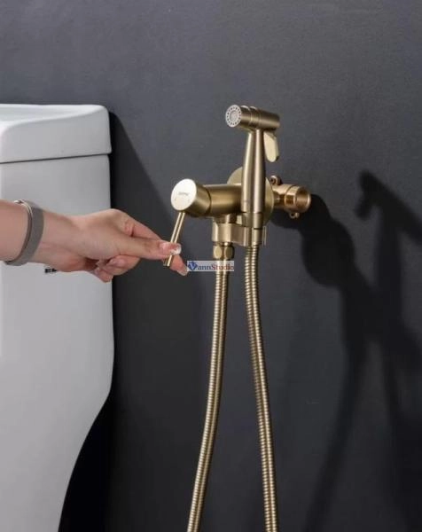 Гигиенический душ Gappo G7206-3 встраиваемый золото сатин