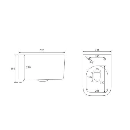 Унитаз подвесной Vincea Ultra VT1-32 безободковый, цвет белый, ультратонкое soft-close сиденье