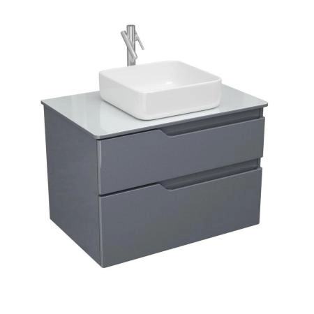 Тумба для ванной OWL Hella Cristal 80,серый лак OW24.18.01