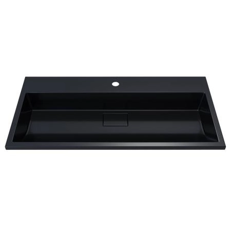 Раковина для ванной Uperwood Barsa 90 см, черная глянцевая