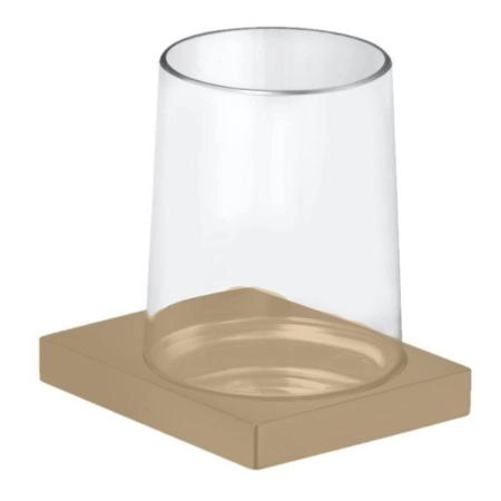 Держатель стакана KEUCO Edition 11 Прозрачный/бронза шлифованная 11150039000