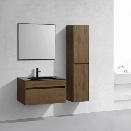 Тумба под раковину Vincea Chiara 800 подвесная, 1 ящик soft-close, цвет T.Oak