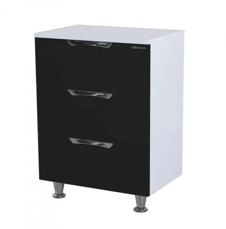 Тумба под раковину Bellezza Лагуна 60 напольная с 3 ящ. черная