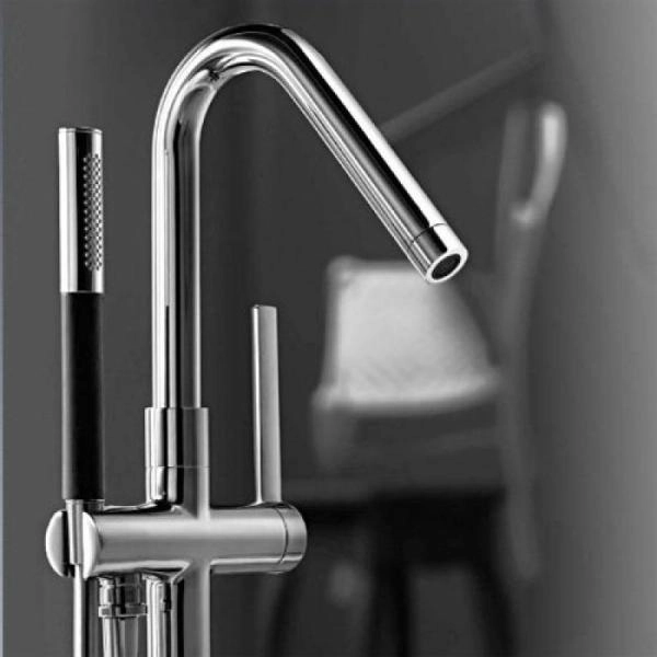 Напольный смеситель Jacob Delafon STILLNESS E97344-CP для ванны,хром