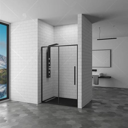 Душевая дверь RGW Stilvoll SV-12B 110 см стекло прозрачное/профиль черный 32321211-14