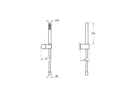 Комплект ручного душа VitrA Origin A4554336