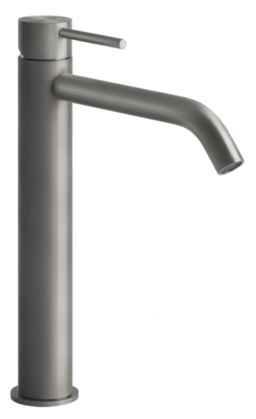 Gessi Flessa смеситель для раковины высокий, длинный излив, без донного клапана, соединительные шланги, цвет Brushed Brass PVD