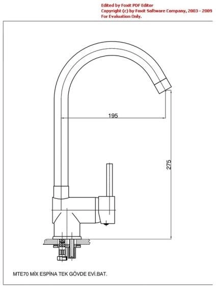 Смеситель для кухни GPD ESPINA MTE70 хром