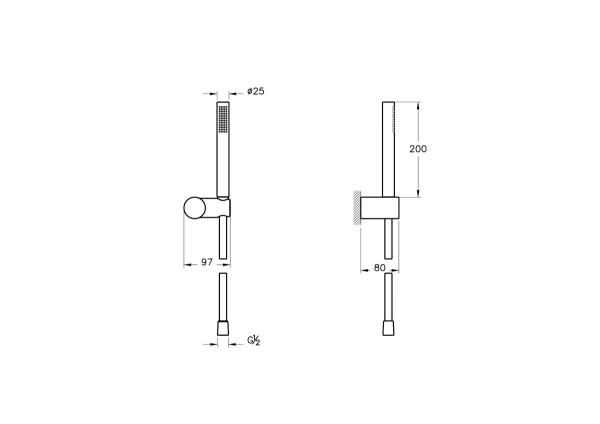 Комплект ручного душа VitrA Origin A4554336