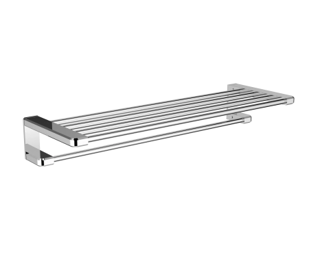 Полотенцедержатель с полкой WONZON & WOGHAND, Хром (WW-V3902-CR)