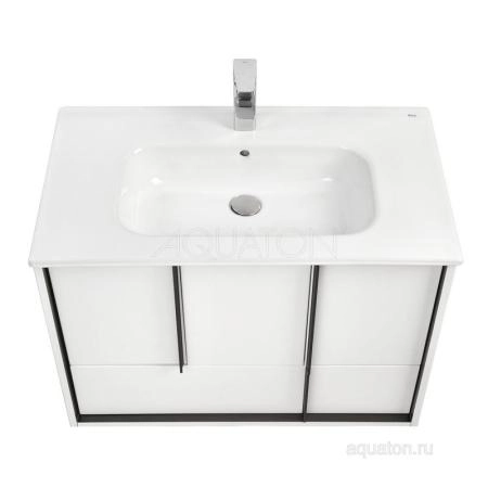 Тумба под раковину Aquaton Ривьера 1A239001RVX20 80 с ящиком,белый матовый